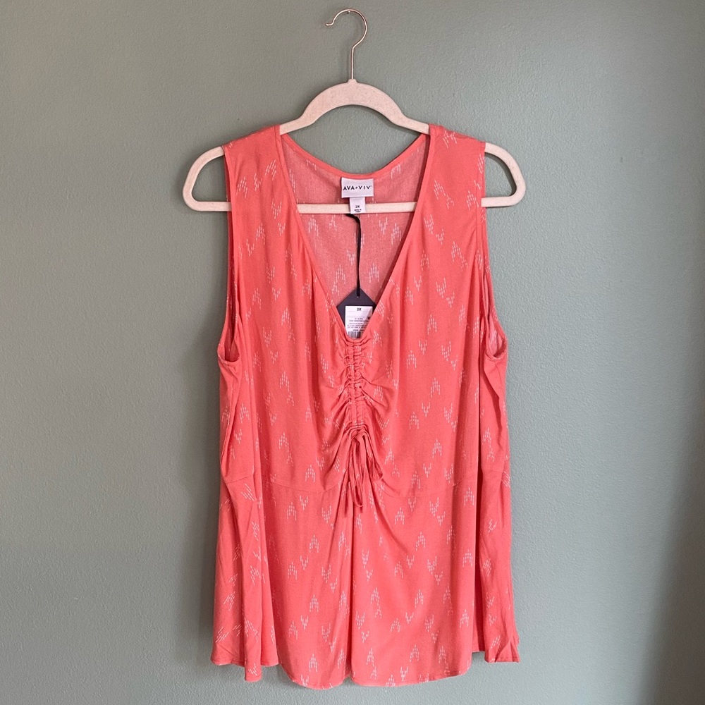 NWT Ava & Viv V-Neck Top